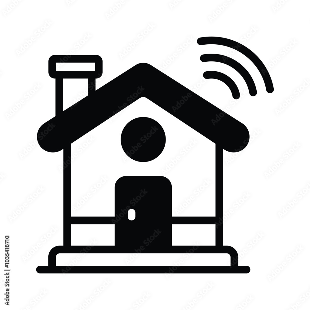 Artificial intelligence home vector design in unique style Artificial intelligence home vector design in unique style