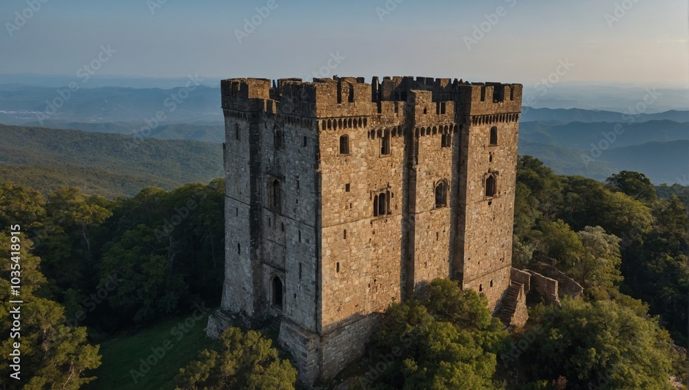 A gentle breeze flows around the archer tower A gentle breeze flows around the archer tower