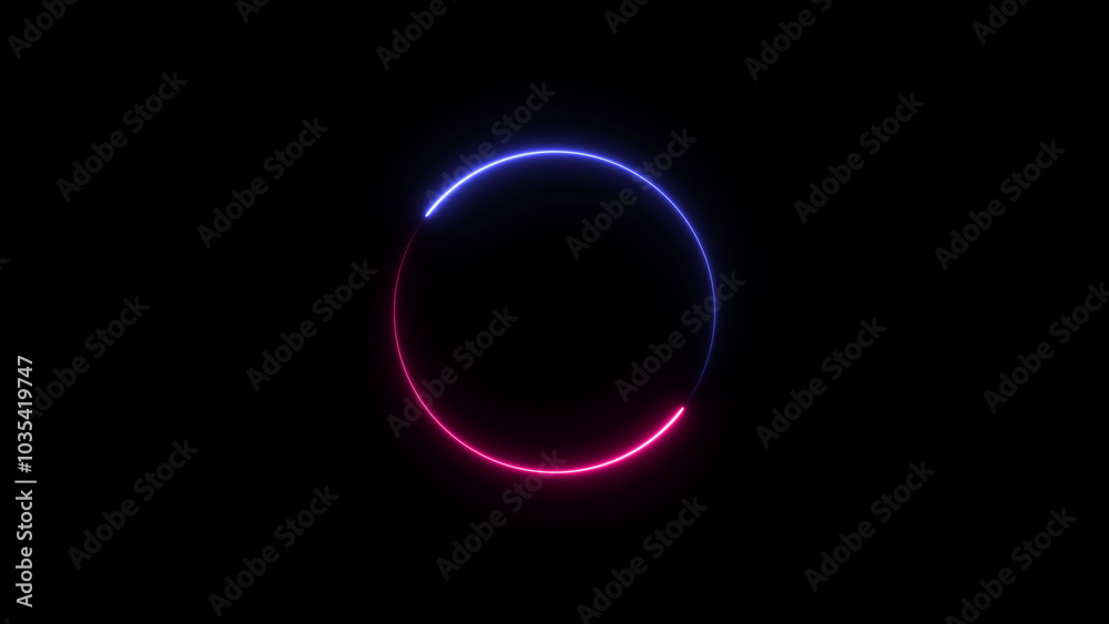 glowing neon lights circyle glowing neon lights circyle