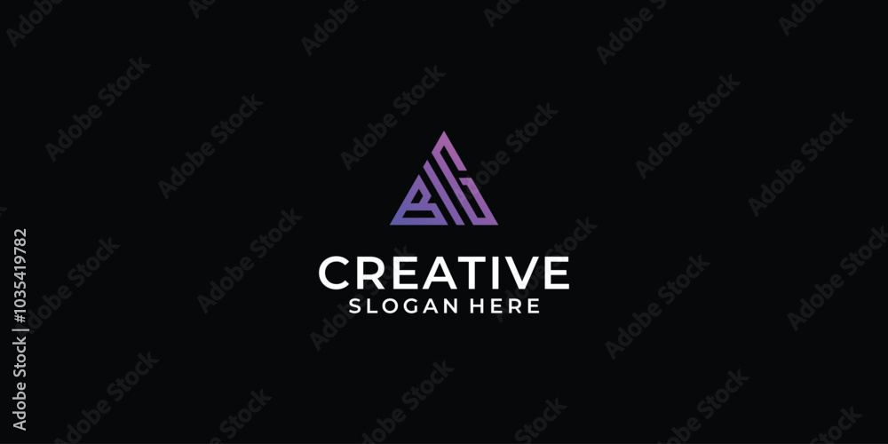 creative letter big tryangel logo creative letter big tryangel logo