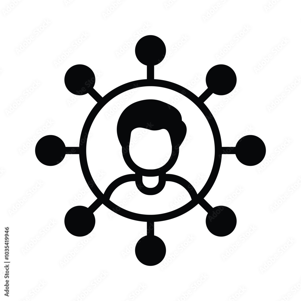 Grab this beautifully designed icon of personal assistant Grab this beautifully designed icon of personal assistant