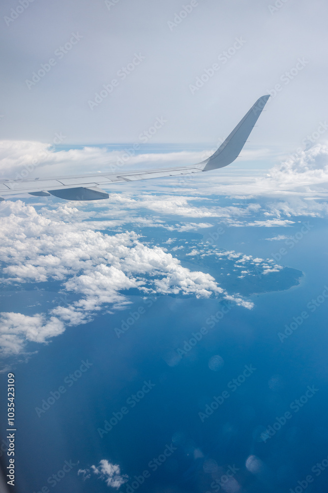 Obraz premium Aerial view of an island in the Philippines South East Asia