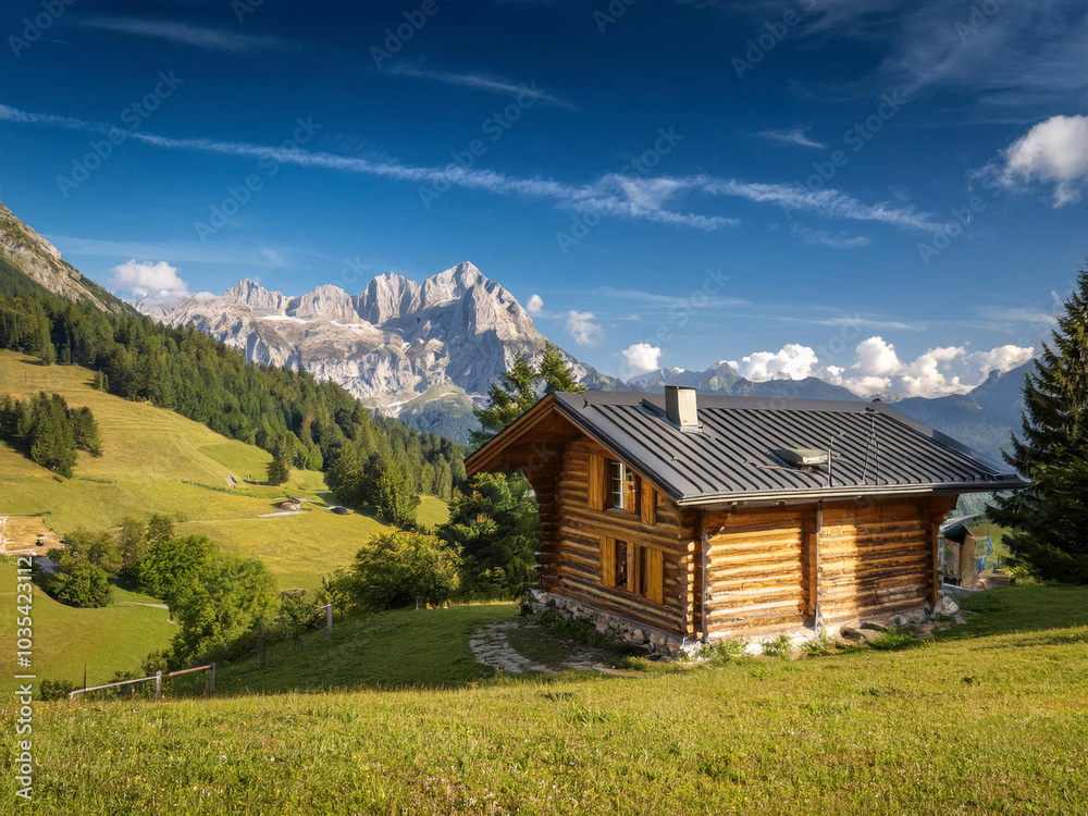 Obraz premium mountain lodge