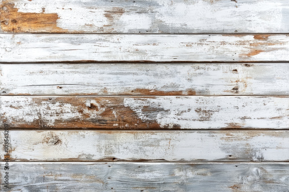 White and brown weathered wood panels forming a rustic background texture
