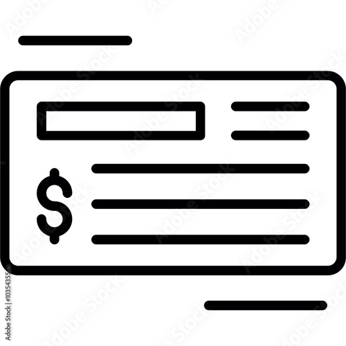 Cheque Icon