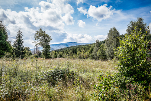 Blick auf dem Brocken im Harz photo