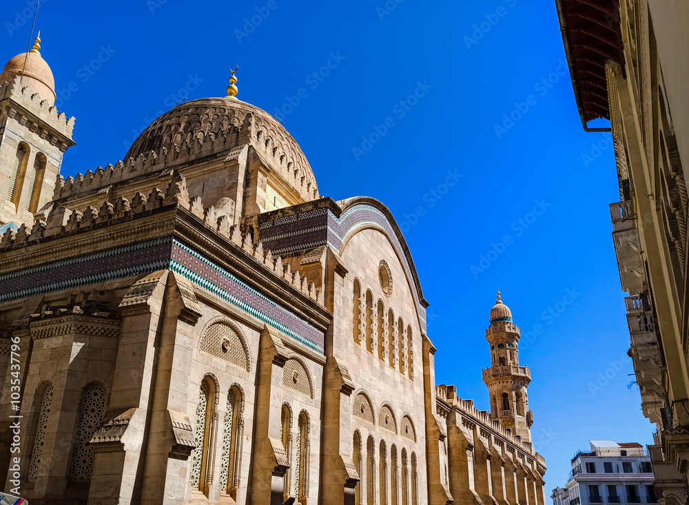 Fototapeta premium Ketchaoua Mosque in Casbah of Algiers, Algeria. Ketchaoua Mosque in Casbah of Algiers. UNESCO world heritage in Algeria, North Africa