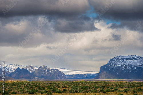 nature sceneries in the area surrounding Vik, Vik I Myrdal, Iceland photo