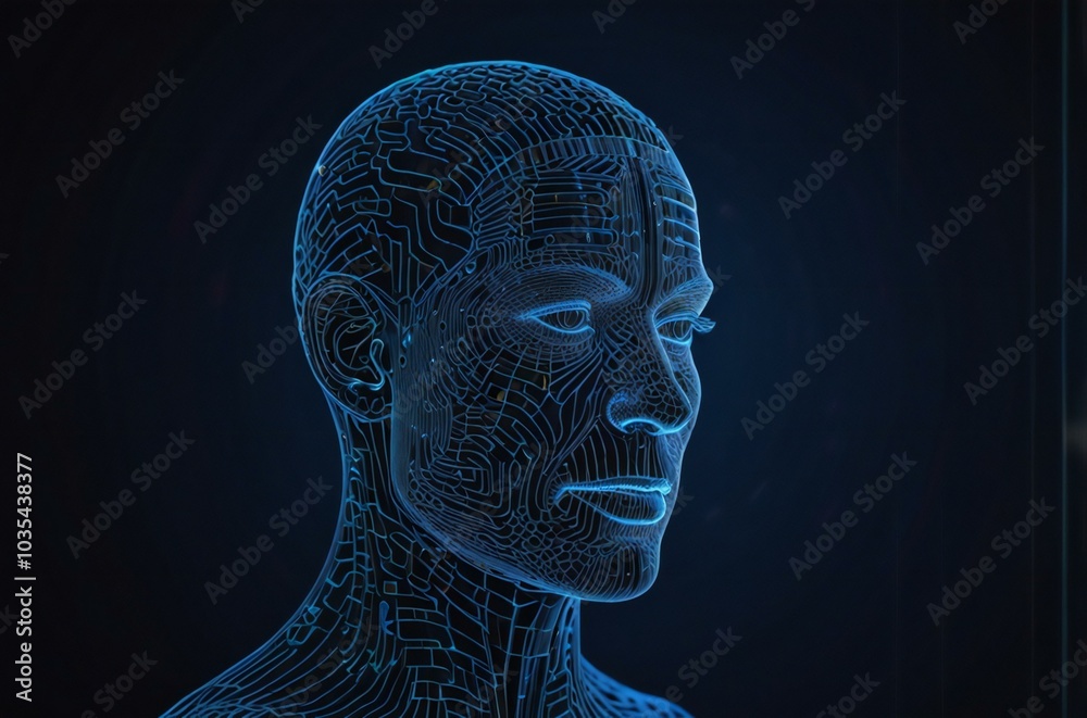 Obraz premium x ray image of human head