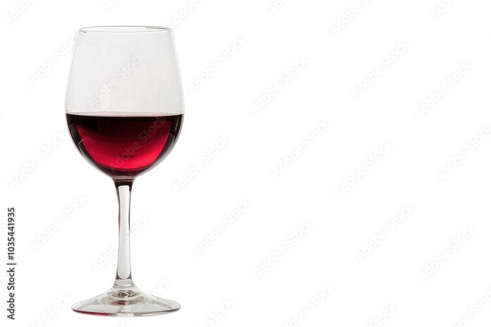 Captivating Red Wine in a Glass Set Against a Crisp White Background for Elegant Dining Experience Captivating Red Wine in a Glass Set Against a Crisp White Background for Elegant Dining Experience