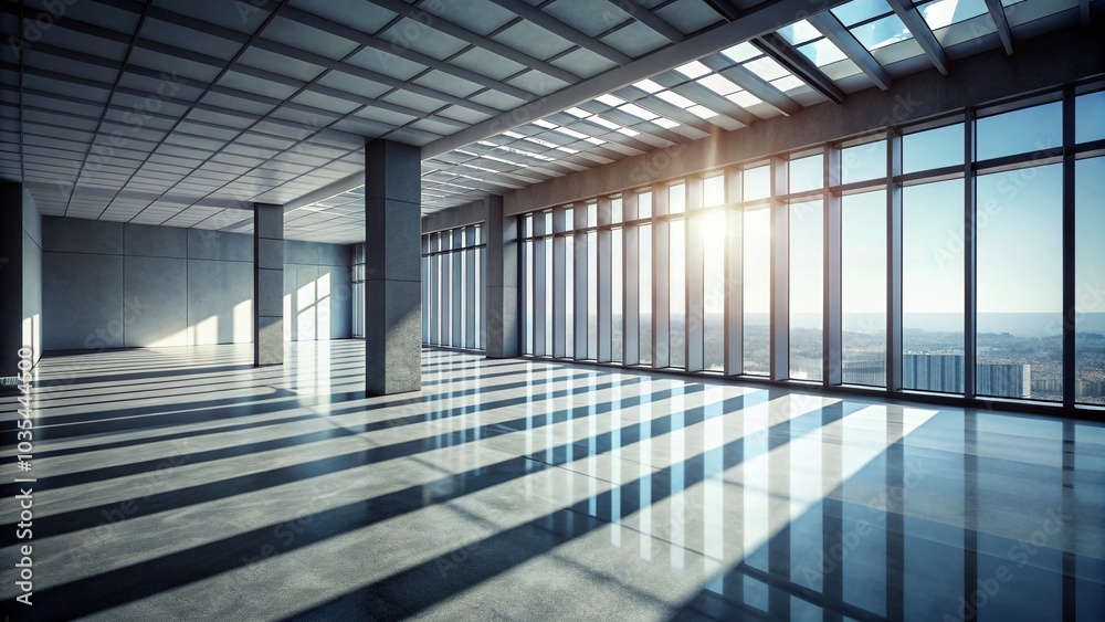 Light Beams and Shadows in an Empty Architectural Space for Stunning Visuals Light Beams and Shadows in an Empty Architectural Space for Stunning Visuals