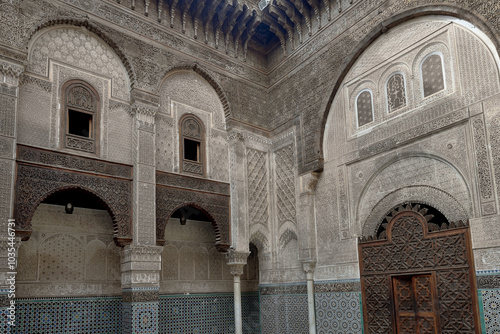 CITY OF FES AND THE ATTARINE MADRASSA RELIGIOUS SCHOOL photo