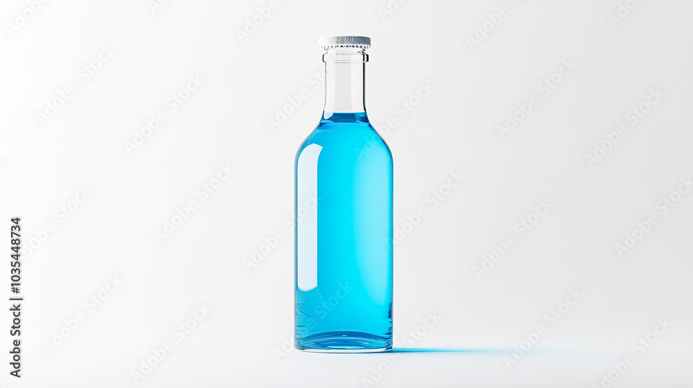 Eine Flasche als Mockup für Getränke Eine Flasche als Mockup für Getränke