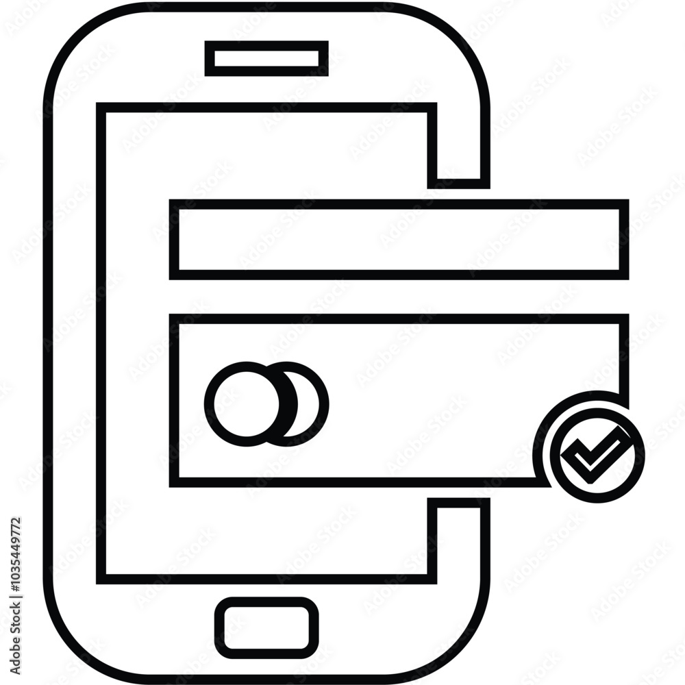 Mobile payment, smartphone, transaction icon Mobile payment, smartphone, transaction icon