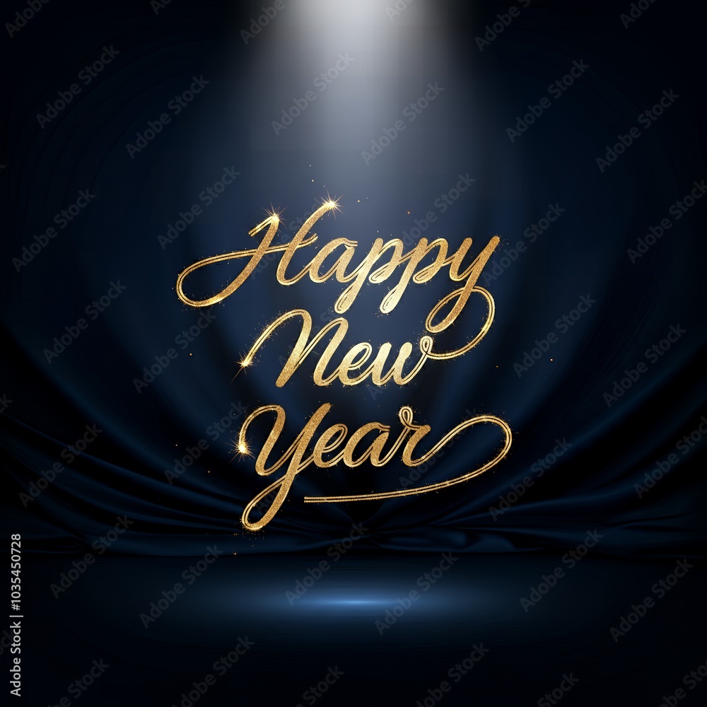 Obraz premium Happy New Year text background