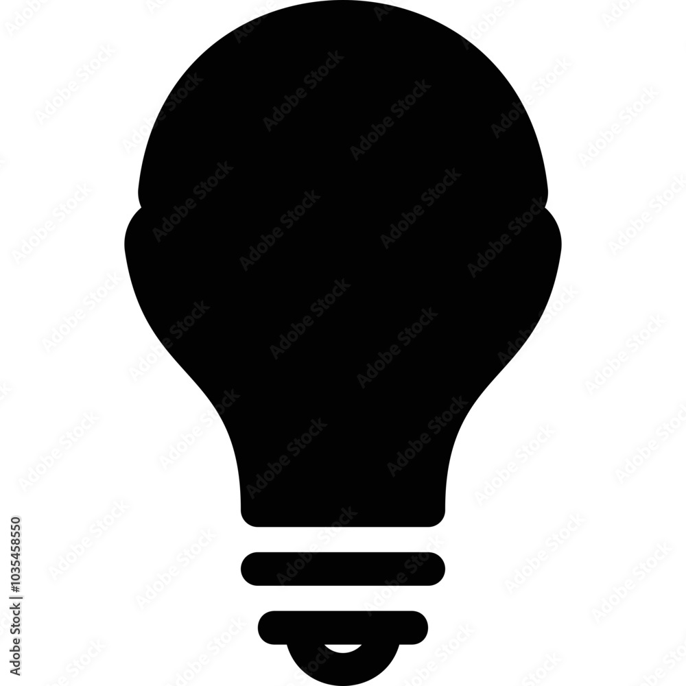 Simple vector icon led light bulb Simple vector icon led light bulb