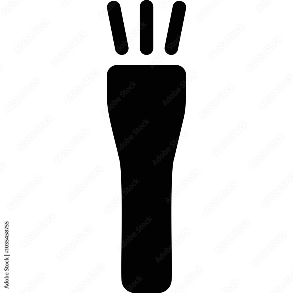 Obraz premium Simple vector icon flashlight