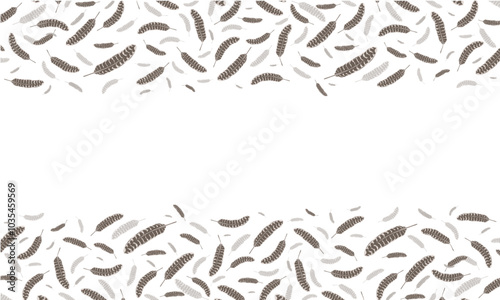 falling feathers thanksgiving turkey border background