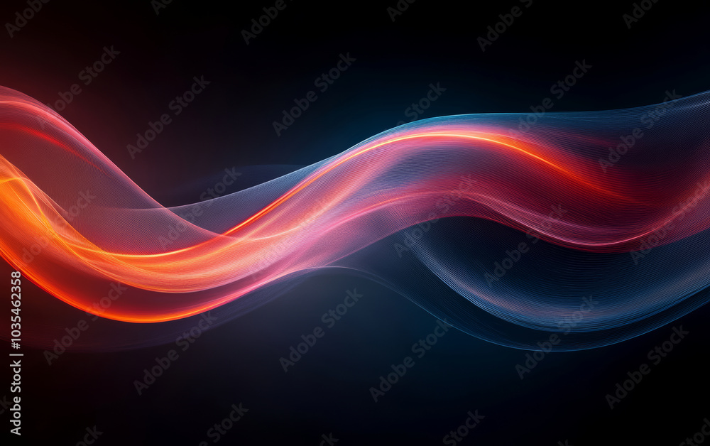 Naklejka premium The background of future technology made up of particle elements and rays