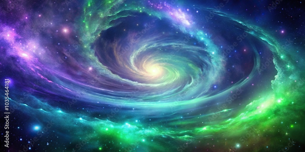 A mesmerizing galaxy background with swirling purple and blue hues, stars, and a hint of neon green accents, celestial, deep space A mesmerizing galaxy background with swirling purple and blue hues, stars, and a hint of neon green accents, celestial, deep space