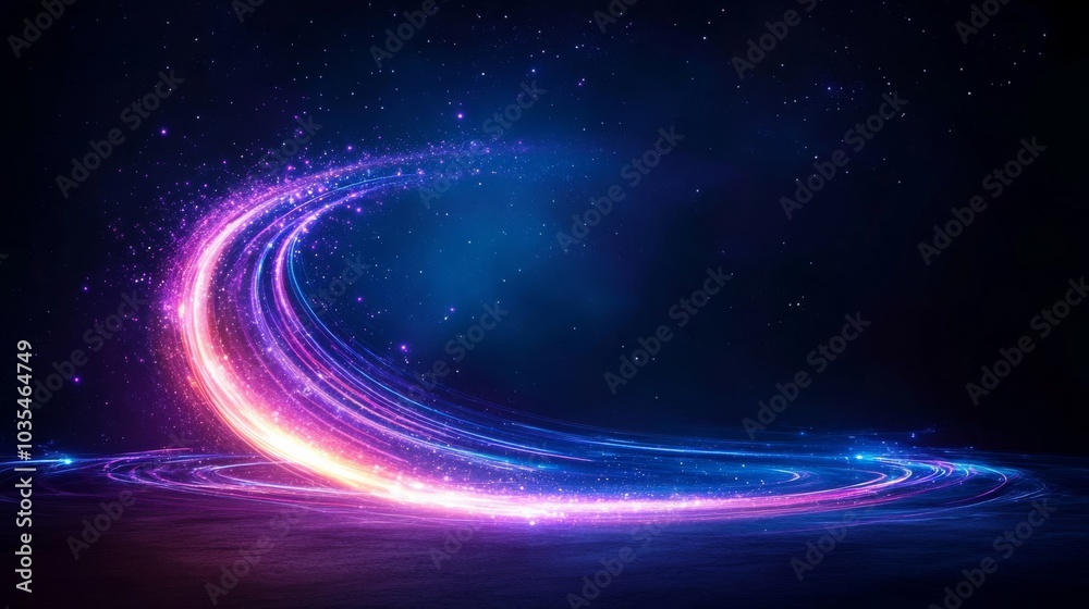 Vibrant cosmic swirl of light and energy Vibrant cosmic swirl of light and energy