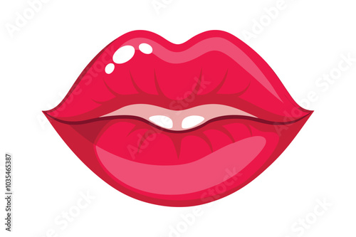 Kissing Lips vector illustration, Kissing Lips vector 