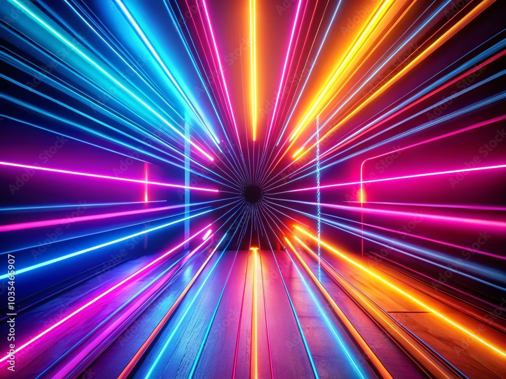 Minimalist Neon Beam Animation Background for Modern Visuals Minimalist Neon Beam Animation Background for Modern Visuals