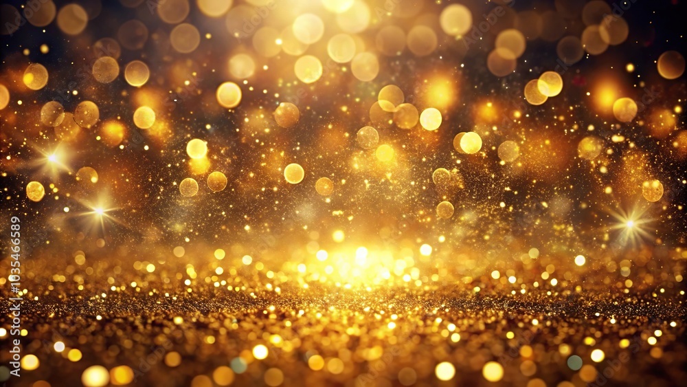 abstract gold glow particle light background bokeh effect wallpaper Aerial abstract gold glow particle light background bokeh effect wallpaper Aerial