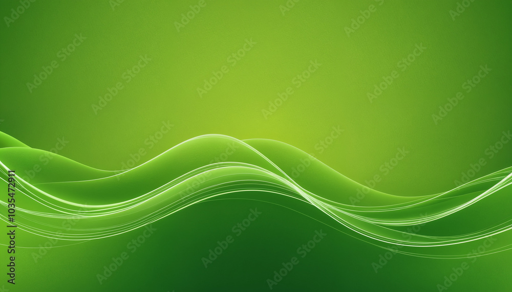 Abstract green waves create a serene and modern background ideal for digital art, presentations, and eco-friendly branding. Abstract green waves create a serene and modern background ideal for digital art, presentations, and eco-friendly branding.