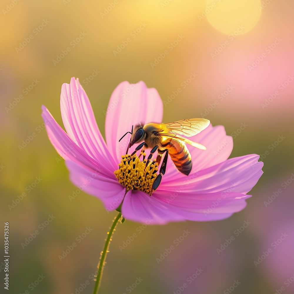 Macro shot of a bumblebee crawling across a flower
Macro shot of a bumblebee crawling across a flower