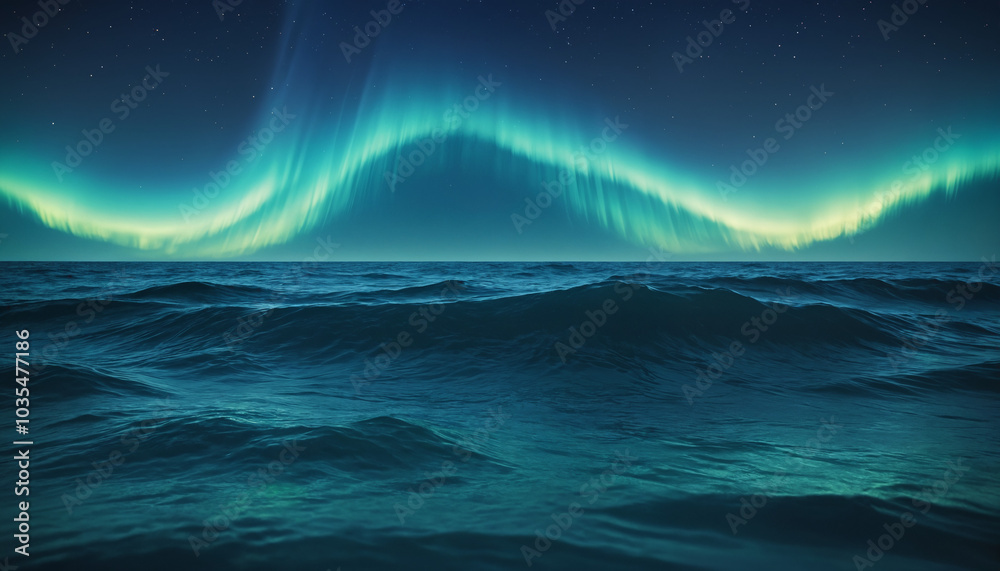 A stunning view of the northern lights above the ocean, perfect for travel and nature themes, capturing tranquility and the beauty of the night sky. A stunning view of the northern lights above the ocean, perfect for travel and nature themes, capturing tranquility and the beauty of the night sky.