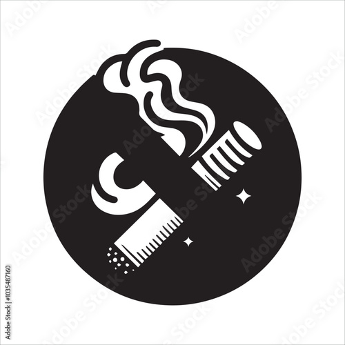 No smoking attractive and unique sign or notice lebel vector design illustration for health instruction