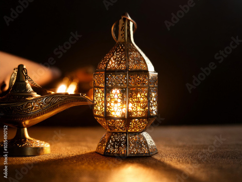 antique lamp photo