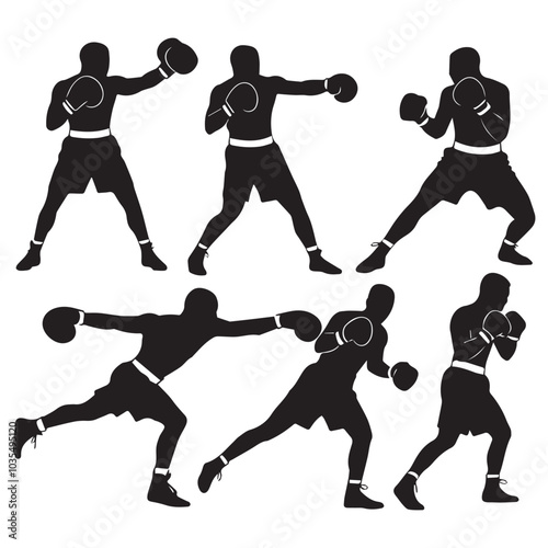 Athlete wrestler in wrestling, duel, fight. A pack of silhouettes Greco Roman, freestyle, classical wrestling.