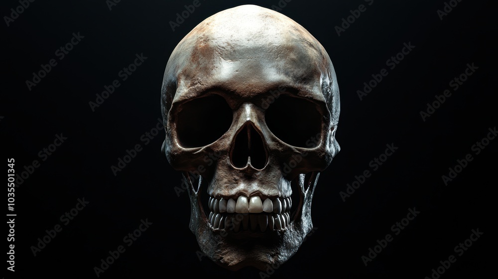 Closeup view of skull. The decoration element for Halloween. Closeup view of skull. The decoration element for Halloween.