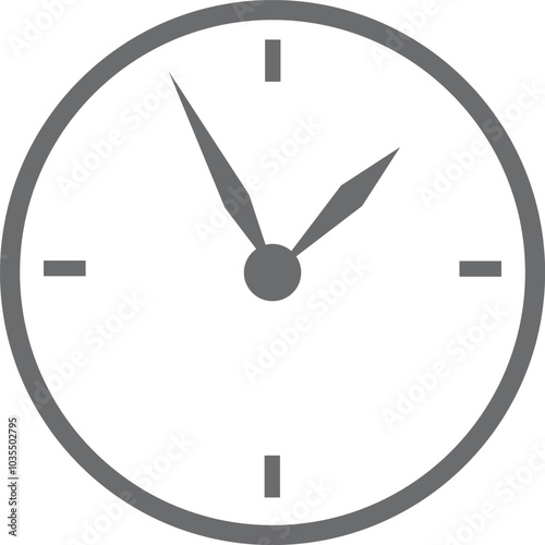 A clock with the hands at the numbers 3 and 9