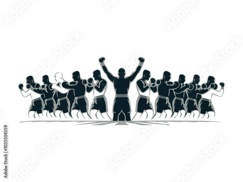 boxing champion background
