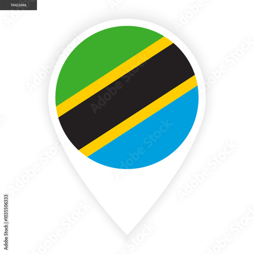 Tanzania marker icon with white border on white background. Tanzania pin icon isolated on white background Free Download Tanzania marker icon with white border on white background. Tanzania pin icon isolated on white background - GFXLoad