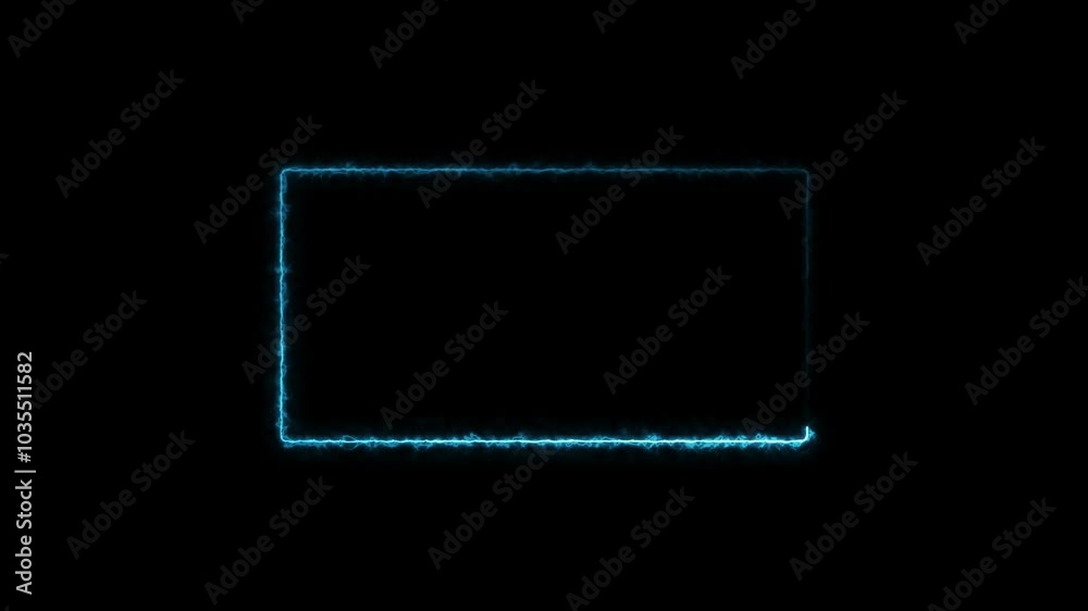 Neon line frame.Red Neon Light Animated Glowing Border. electronic neon frame. Neon line frame.Red Neon Light Animated Glowing Border. electronic neon frame.