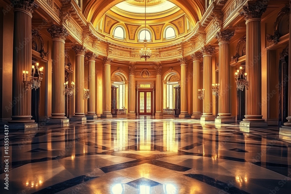 Obraz premium American Authority: California State Capitol Building, a Beautiful Architectural Attraction in Sacramento