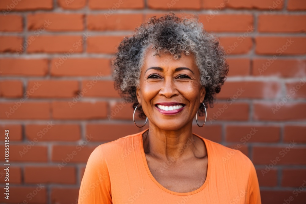 Portrait of a beautiful senior African American woman outside