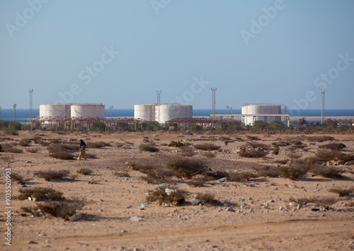 Tanks On The Port Of Berbera And The Sea, Berbera, Somaliland photo