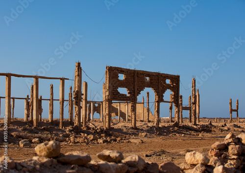 Ruins Of A Building Destroyed During Civil War, Berbera, Somaliland