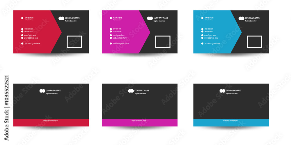 creative simple business card layout design with pueple,blue and red color creative simple business card layout design with pueple,blue and red color