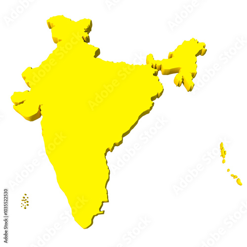 map of India, yellow Indian map, 3d map of India, republic of India, India map 3d view, map, sign, silhouette, gold, illustration, country, land, 3d, golden, metal, warning, symbol, icon, nation, geog photo