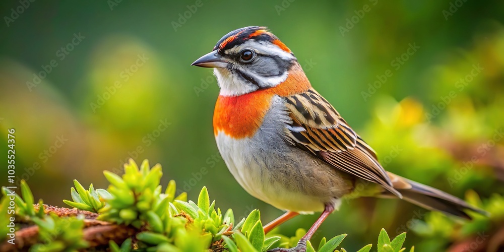 A living masterpiece, the Rufous-Collared Sparrow weaves its colors and motion into an unforgettable symphony. A living masterpiece, the Rufous-Collared Sparrow weaves its colors and motion into an unforgettable symphony.