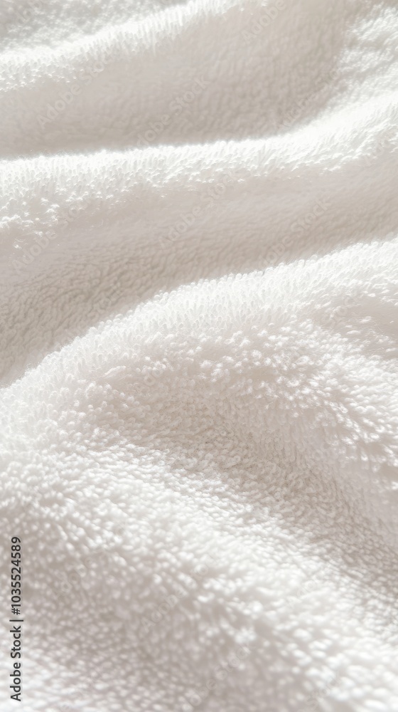 Obraz premium Soft White Cotton Texture in Abstract Composition