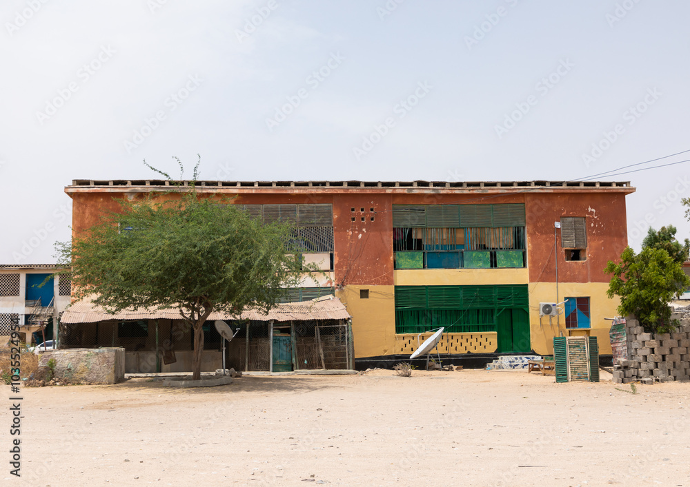 Apartments building in the former soviet area, Sahil region, Berbera, Somaliland Apartments building in the former soviet area, Sahil region, Berbera, Somaliland