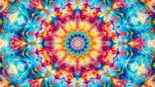 abstract colorful background resembling a kaleidoscope pattern photo