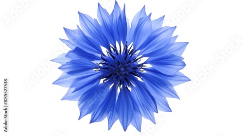 Vibrant Blue Flower Petals Nature Beauty Floral Design